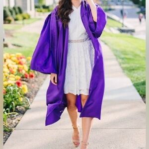 Jostens Royal Purple Graduation Gown 5’7- 5’9 Height